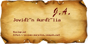 Jovián Aurélia névjegykártya